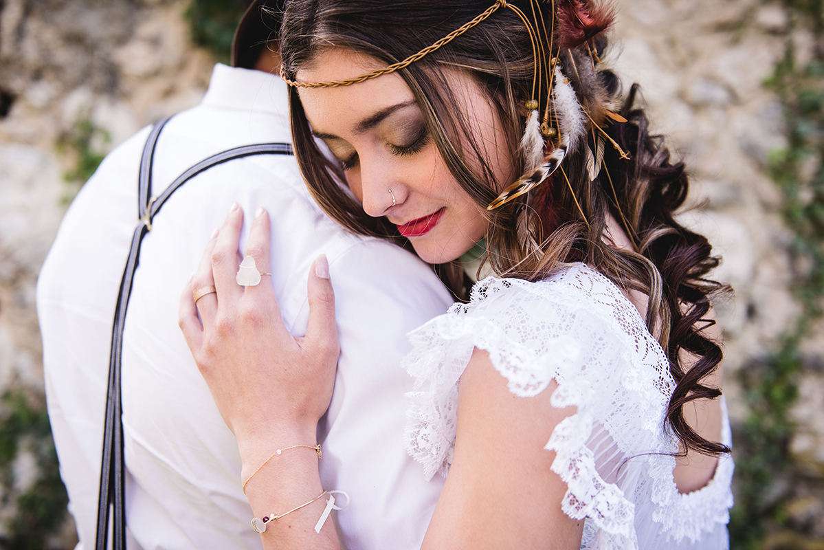 Mademoiselle rêve Marie-Cat photographies mariage robe haute couture Grenoble Isère