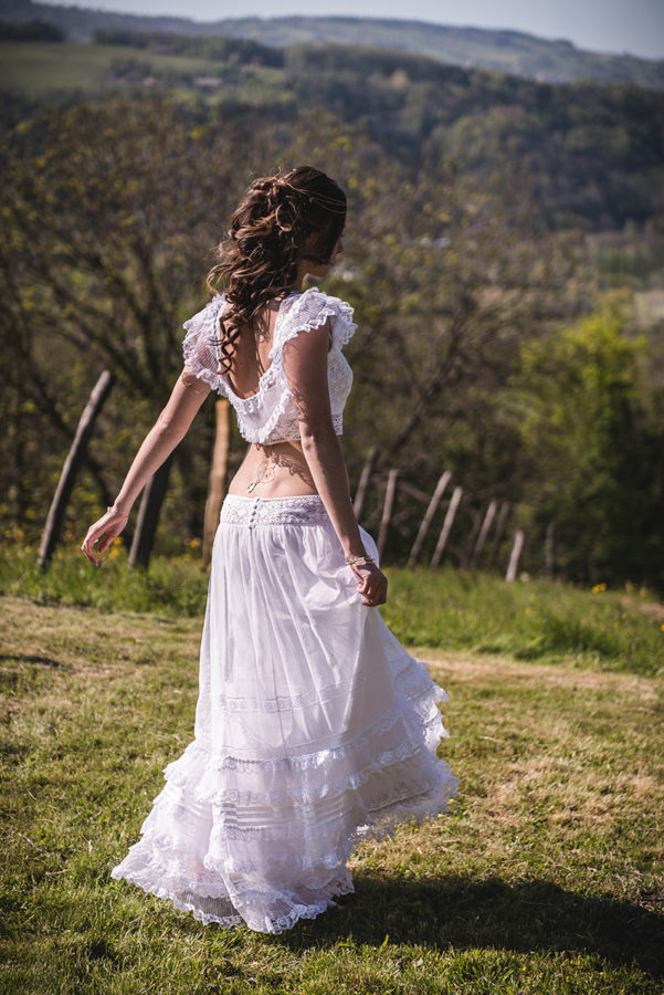 Mademoiselle rêve Marie-Cat photographies mariage robe haute couture Grenoble Isère